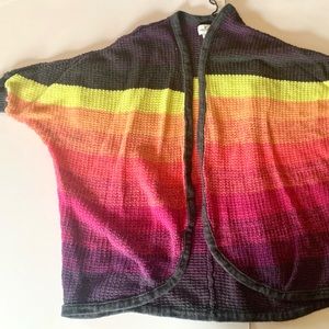 American Eagle Ombré Rainbow Cardigan